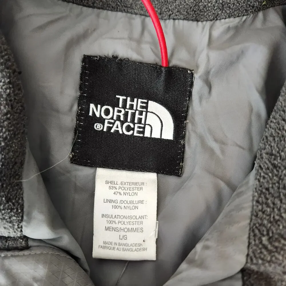 The North Face Gray Stow Jacket Full-Zip Insulated Quilted Puffer Coat W/ Flaw